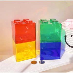 Tirelire Lego en plastique durable pour la construction - Product Image 3