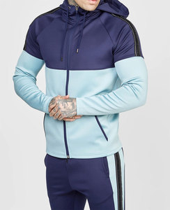 Vente en gros de survêtements de gym vierges pour hommes ensemble de survêtements en coton noir pour hommes combinaisons de jogging en coton respirant pour hommes - Product Image 6