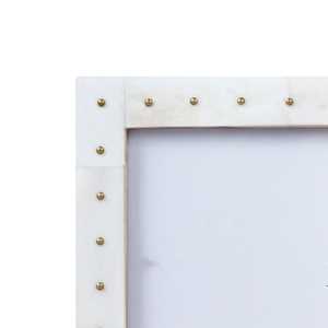 Cadre photo en bois fabriqué à la main de la meilleure qualité avec incrustation de résine d'os belle décoration personnalisée d'Inde - Product Image 2