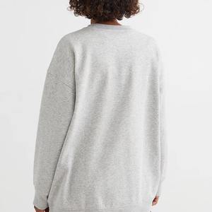 Sudadera Mujer Bordado Estampado Poliéster Algodón Personalizado Liso Cuello Redondo Sudadera Mujer Cuello Redondo Sudadera - Product Image 4