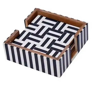 Sous-verres carrés en résine de décoration de maison de qualité supérieure avec la meilleure vente directe d'usine prix de gros Offres Spéciales - Product Image 3