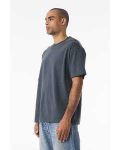 Bella + toile 3010 hommes surdimensionné goutte épaule T-Shirt lourd respirant Boxy coton mélangé Vintage marine impression Design - Product Image 1