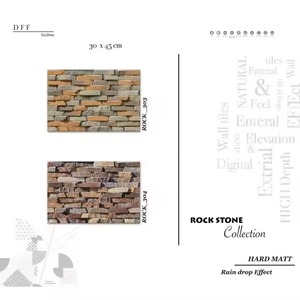 Diseño 3D Elevación de edificio brillante 300x450mm Exterior 12x18 Azulejos de pared esmaltados Exteriores 30x45cm Precio de fábrica - Product Image 3