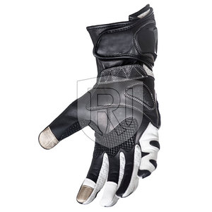 Los guantes de moto de cuero de tamaño personalizado más populares con función transpirable Compatible con pantalla táctil - Product Image 3