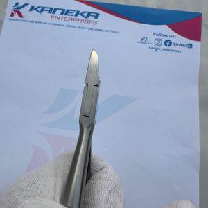 กรรไกรตัดเล็บสแตนเลสแบบมืออาชีพใบมีดโค้งสำหรับทำเล็บมือเล็บเท้าคุดใช้นิ้ว - Product Image 2