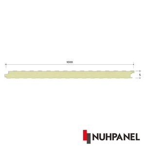 Panel Sándwich Acústico para Pared, Panel de Revestimiento de Fachada Perforado Aislado con PIR de 200 mm, Resistente al Fuego, para Cuartos Fríos, Talleres, Baños y Sótanos - Product Image 3