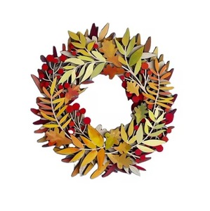 Ornement suspendu de Noël guirlande en métal décoration de fenêtre de Noël décor à la maison de Noël - Product Image 4