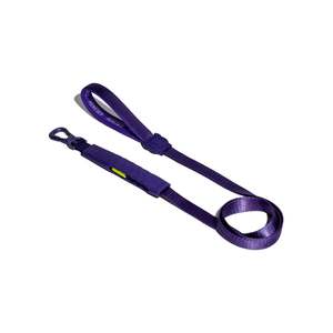 Laisse en nylon ultra-légère Violet Airleash à motif uni avec fonction d'absorption des chocs - Product Image 3
