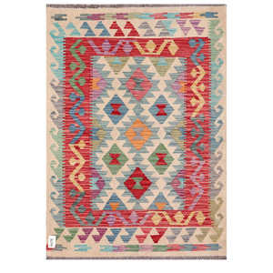 พรมกิลิม ไมมาณา อัฟกานิสถาน ขนาด 190 x 99 ซม. พรมปูพื้นและชุดพรม - Product Image 1