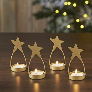 Best Sale Metal <b>Star</b> Tea <b>Light</b> Holder Home Decor for Christmas from India - Product Image 2