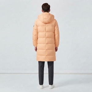 Veste d'hiver matelassée longue pour homme, col montant, manches longues, vêtement personnalisé - Product Image 2