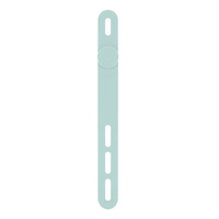 Boucle d'attache de câble en silicone réglable Dispositif de stockage flexible pliable pour organiser les câbles d'alimentation de données Salle de bain Cuisine
