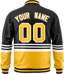 Chaqueta universitaria de moda con cierre de cremallera, diseño personalizado para ropa de calle o universidad, fabricante OEM - Product Image 1