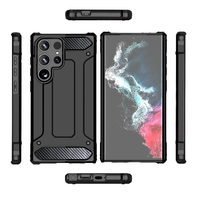 Casing ponsel bisnis TPU + PC hibrida, sampul ponsel Ultra tahan lama 2 dalam 1 dapat disesuaikan untuk Samsung S25
