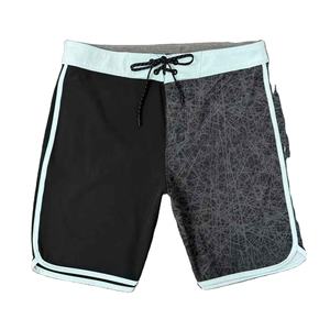 กางเกงขาสั้นชายหาดผ้าแคนวาสผสมโพลีเอสเตอร์และคอตตอน แห้งเร็ว เอวกลาง มีเชือกผูก ลายเรียบ สไตล์ลำลอง ขายส่ง - Product Image 5