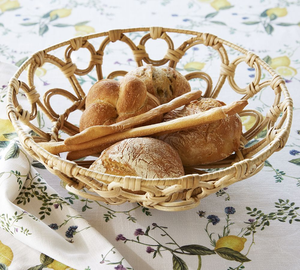 Bol de service en osier tissé à la main décor de présentation de repas naturel produits vietnamiens en gros écologiques - Product Image 4