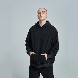 Sweats à capuche délavés vintage hommes femmes coton rétro manches longues Harajuku sweats mode pull ample Y2k Hip Hop Streetwear - Product Image 3