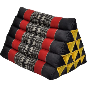 <b>Large</b> Organic Triangle <b>Pillow</b> 15 Blocks 35x55x35cm for Relaxation TV Viewing Outdoor Reclining in Living Room Reading & Bed Rest - Product Image 1