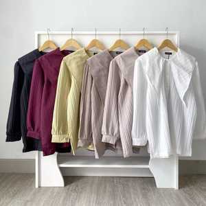 Chemisier Oversize Élégant pour Femme Valerie 100% Coton Infroissable Design Asymétrique - Product Image 1