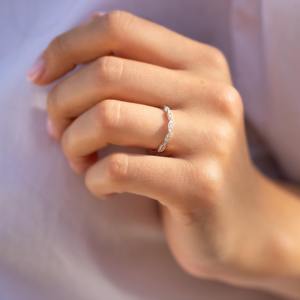 Anillo clásico, joyería para mujer, joyería de estilo bohemio de plata, Plata de Ley 925, Topacio blanco, piedras preciosas, anillo hecho a mano, regalo para esposa - Product Image 3