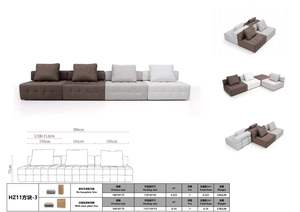 Ensemble de canapé en cuir véritable tufté de luxe de haute qualité pour appartement salon comprend canapé et meuble TV - Product Image 2