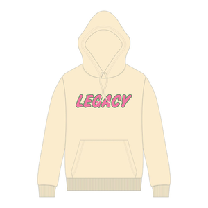 Sudadera con Capucha Neutral Legacy, Ropa de Hermandad Griega, Sudadera Rosa y Verde para Mujer, Estilo Universitario, Informal y Elegante - Product Image 1