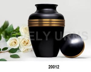 โกศบรรจุอัฐิสำหรับผู้ใหญ่ ขนาดใหญ่ สีดำทอง สำหรับตกแต่ง- โกศศพสำหรับพิธีศพแบบยูนิเซ็กซ์ - Product Image 1