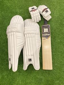 Ensemble de protège-jambes de cricket en saule anglais, rembourré blanc, pour l'entraînement au frappeur et les matchs - Product Image 2