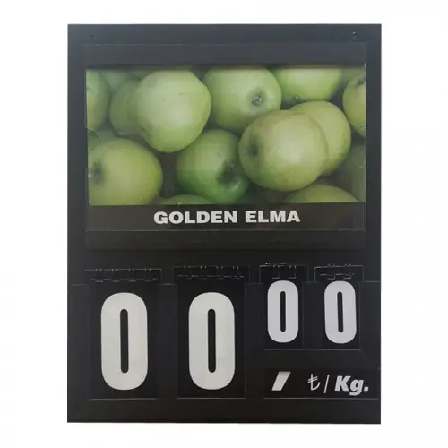 supermarket price board product price tag with changeable digits greengrocer price tag