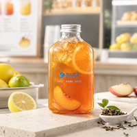 Canettes de boisson transparentes en PET avec anneau d'ouverture EOE 330ml 350ml 500ml pour café, soda, boisson énergisante, emballage pour fêtes