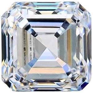 Diamante de Laboratorio Asscher de 1 Quilate, Color D, Claridad VS1, Certificado IGI, Corte Asscher, Suelto - Product Image 2