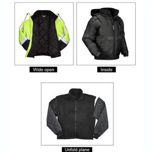 Vêtements de sécurité réfléchissants, veste isolée pour homme, vêtements de travail imperméables d'hiver, sweat à capuche réfléchissant haute visibilité - Product Image 5