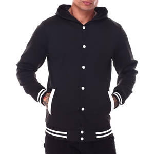 Chaqueta de Lona Varsity de Béisbol para Hombre, de Alta Calidad, Personalizada, para Invierno, para Exteriores, Universitaria, Impermeable, Reversible, con Capucha y Logotipo Frontal - Product Image 3