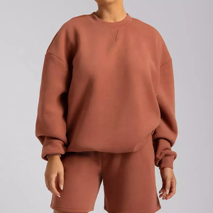 Custom Made <b>Men's</b> High Quality 100% Polyester Embossed Sweatshirt Oversized Crew Neck <b>Pullover</b> Plain Dyed <b>for</b> Winter - Product Image 4