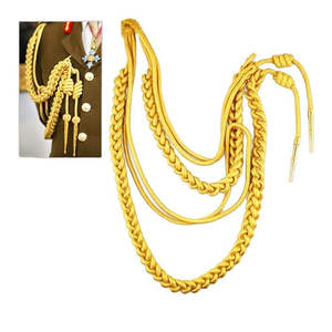 Aiguilletes al por Mayor para Uniformes Reales y Vestidos de Ceremonia, Cordones Personalizados para Hombros - Product Image 1