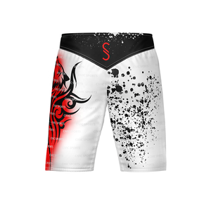 กางเกงขาสั้นสำหรับผู้ชายสำหรับฝึกซ้อมมวยและยิมพิมพ์ลายโลโก้ตามสั่ง - Product Image 2