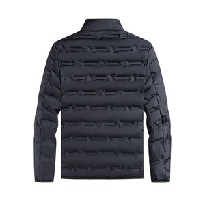 Doudoune auto-chauffante hommes coupe-vent plissé doudounes col montant classique chaud hiver vestes mâle - Product Image 5