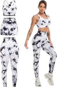 Women's Yoga <b>Leggings</b> and Shorts 2-Piece Set with Four-Way Stretch Breathable Fabric for Gym Fitness Workout Prices - Product Image 4