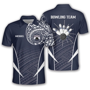 เสื้อโบล์ลิ่งพร้อมสำหรับทัวร์นาเมนท์พร้อมประสิทธิภาพการระบายความร้อนโพลีเอสเตอร์สีที่คมชัดและการปรับแต่งได้เต็มรูปแบบสำหรับทีมใดๆ - Product Image 1