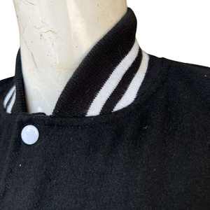 Veste universitaire unisexe en laine respirante, vêtements décontractés, vestes de style lettreman, vente en gros - Product Image 4