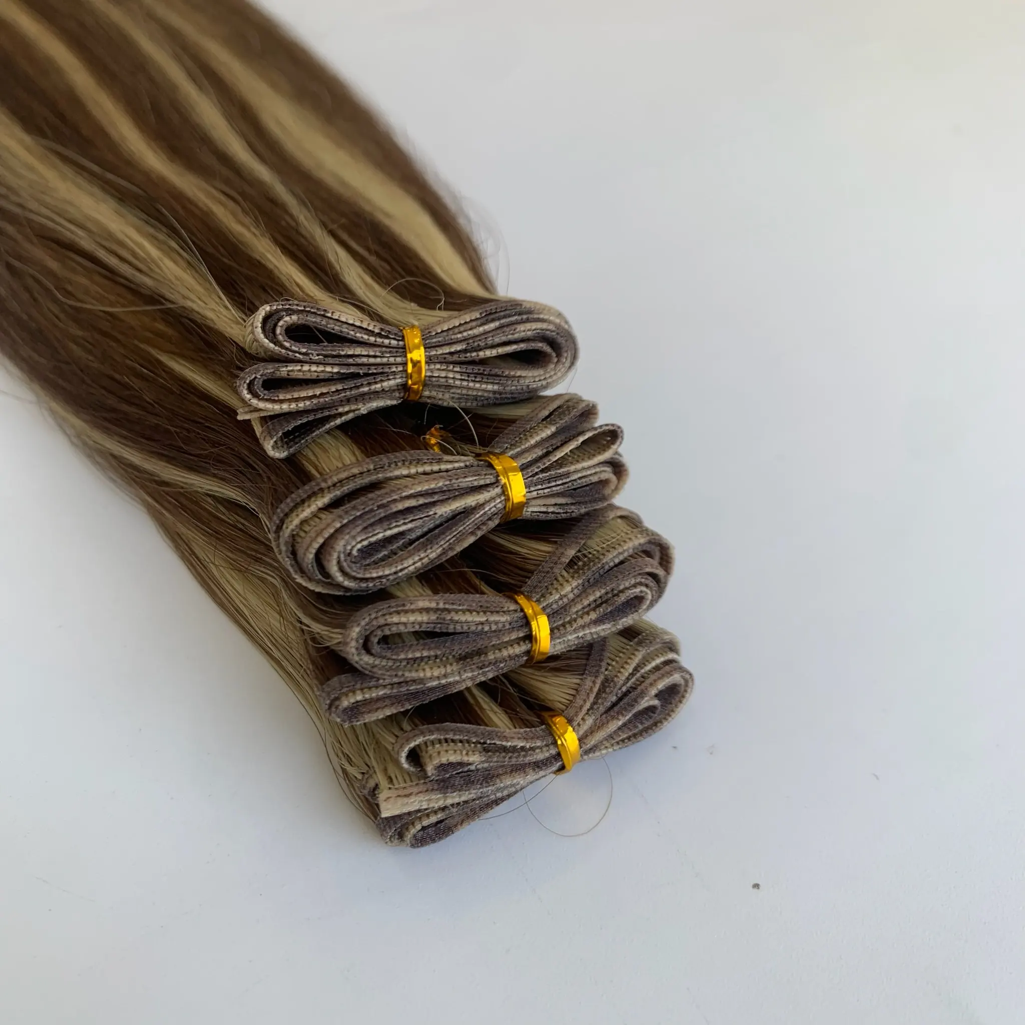 Hot Sale Price Genius Flat Natural Remy Unprocessed 100% Human Hair Extensions No Blend High Quality