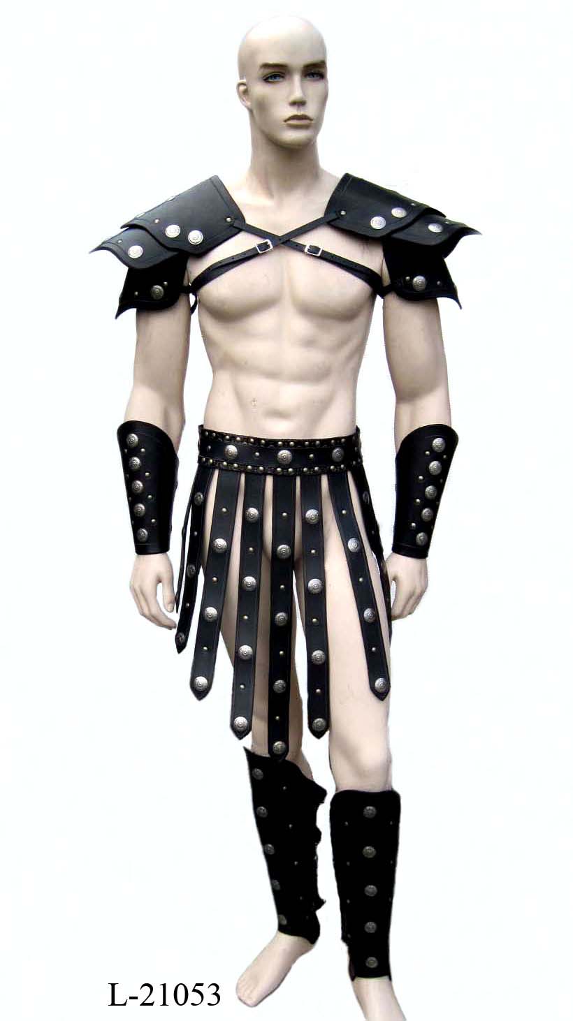 Armadura De Hombro Medieval Steampunk De Cuero Sintético Para Hombre – Ajustable, Ideal Para Cosplay Y Halloween