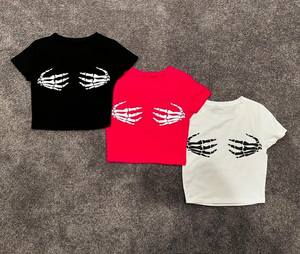 เสื้อยืดแฟชั่นกลางแจ้งลายพิมพ์ใหม่ แขนสั้น ทรงหลวม สวมใส่สบาย ไซส์ใหญ่ ผ้าฝ้าย 100% ระบายอากาศได้ดี ผ้าถัก - Product Image 6