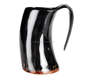 Taza de cuerno de colores con estilo, el mejor diseño de Material único para decoración interior, taza para beber con diseño de colores naturales - Product Image 2