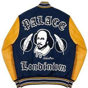 Oem parche bordado de alta calidad hombres Universidad personalizado béisbol bombardero Letterman manga corta de cuero chaqueta de talla grande - Product Image 2