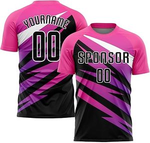 ชุดฟุตบอลผู้ใหญ่สไตล์ใหม่ คุณภาพพรีเมียม โพลีเอสเตอร์ 100% สีสันตามสั่ง ดีไซน์ล่าสุด แห้งเร็ว ระบายอากาศได้ดี - Product Image 4