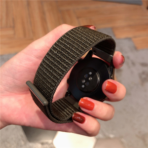 สายนาฬิกาอัจฉริยะไนลอนสำหรับ Samsung Galaxy <span class=keywords><strong>Watch</strong></span> Active 2 S3เกียร์7 6 <span class=keywords><strong>5</strong></span> 41มม. 40มม. 44มม. 20มม. 22มม. - Product Image 6