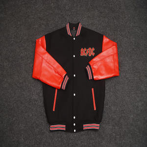 Custom University Lettermen Football Jackets for Men Personalized Varsity Jacket with Stand Collar and Front Logo Patchwork - Product Image 3