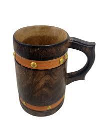 Taza de Madera Natural para Bebidas, Agua, Leche, Café y Té, Taza Artesanal de Madera con Diseño Rústico Elegante - Product Image 6