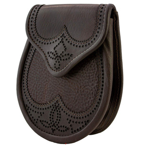 Sporran ลำลองแบบดั้งเดิมที่มีหนังนูนสองชั้นโลโก้ที่กำหนดเอง - Product Image 3